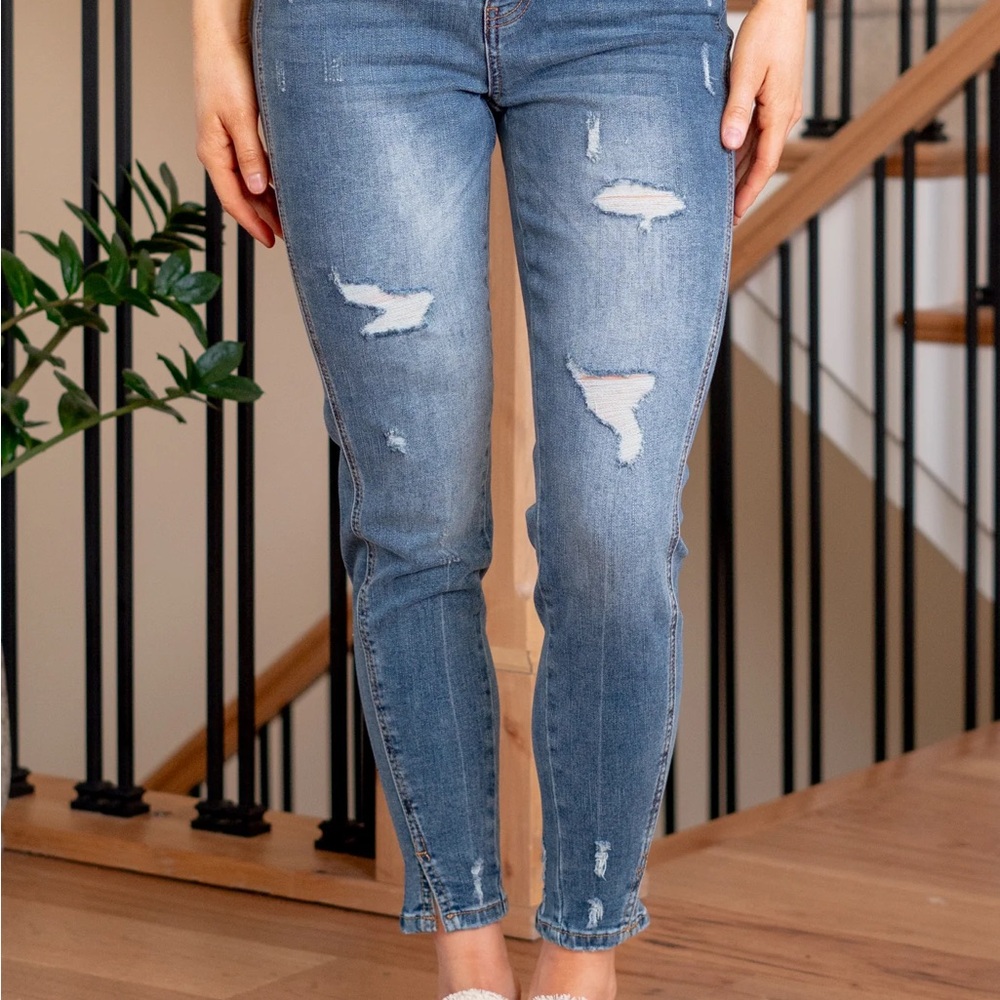 Kan Can Ellington High-Rise Ankle Skinny Jeans